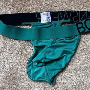 Box Menswear Thong - Green - Size L